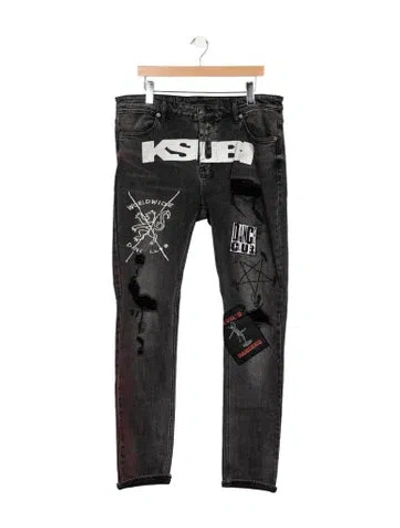 Pre-owned Ksubi Skinny Jeans In Grey