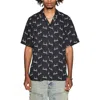 Ksubi Skript Print Camp Shirt In Black