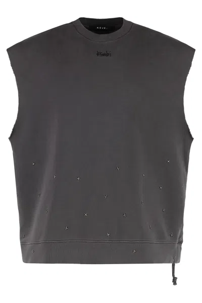 Ksubi Sleeveless Sweatshirt In Brown