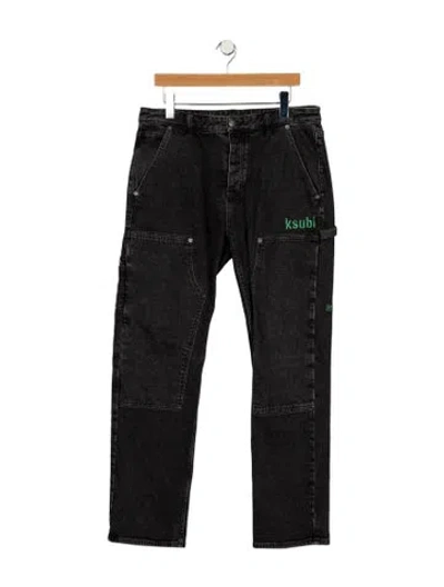 Pre-owned Ksubi Slim Fit Jeans In Black