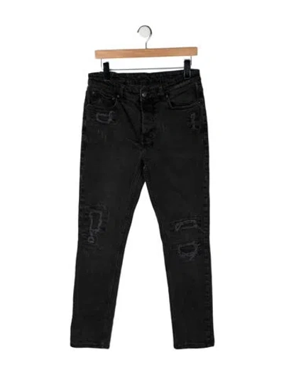 Pre-owned Ksubi Slim Fit Jeans In Black