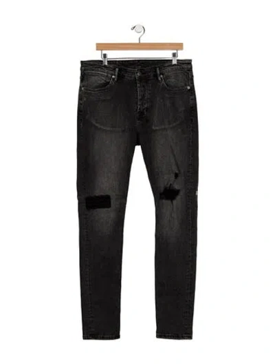 Pre-owned Ksubi Slim Fit Jeans In Black