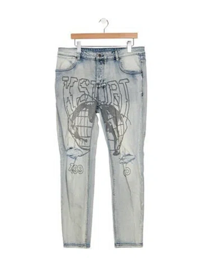 Pre-owned Ksubi Slim Fit Jeans In Blue