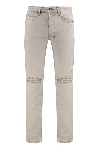 Ksubi Slim Fit Jeans In Gray