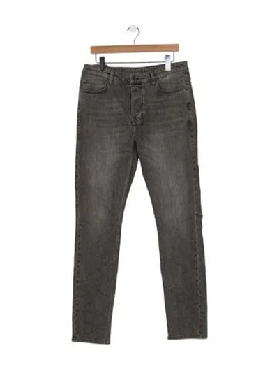 Pre-owned Ksubi Slim Fit Jeans In Gray