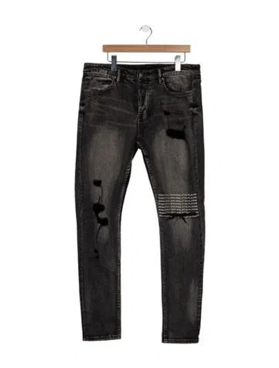 Pre-owned Ksubi Slim Fit Jeans In Gray