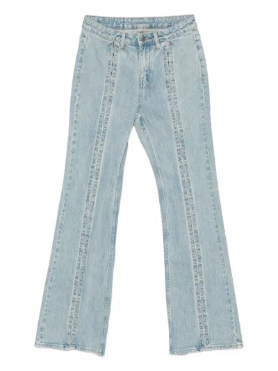 Ksubi Soho Dove Laced Jeans In Blue