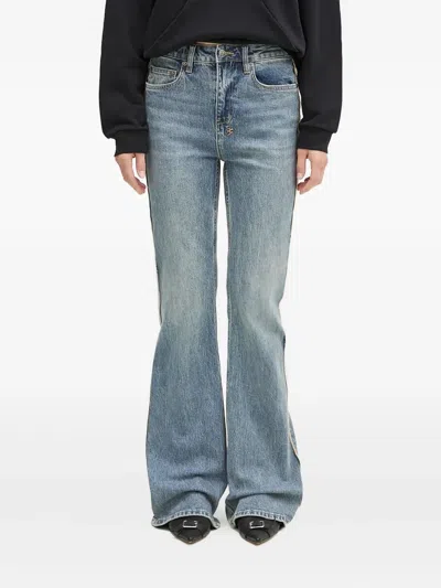 Ksubi Soho Frayed Jeans In Blue