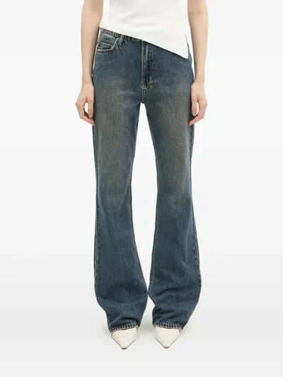 Ksubi Soho Slouch Sandstorm Boot-cut Jeans In Blue