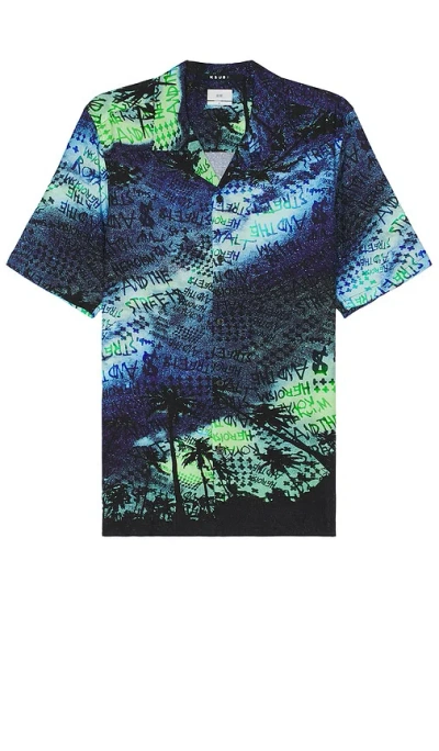 Ksubi Space Palm Resort Shirt In 碎花