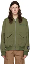 Ksubi Ssense Exclusive Khaki Royalty Bomber Jacket In Khaki