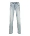 Ksubi Blue Anti K Sky High Metalik Jeans In Gray