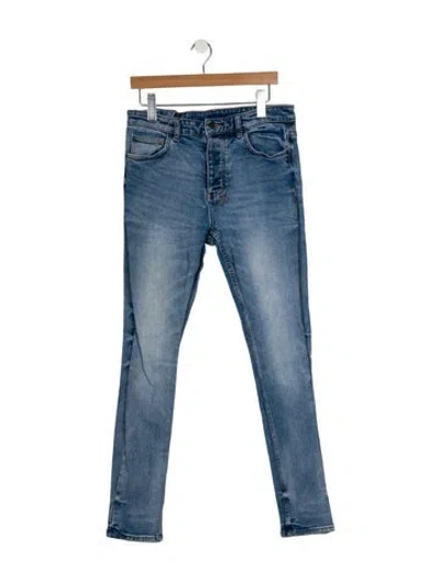 Pre-owned Ksubi Straight Leg Pants In Blue