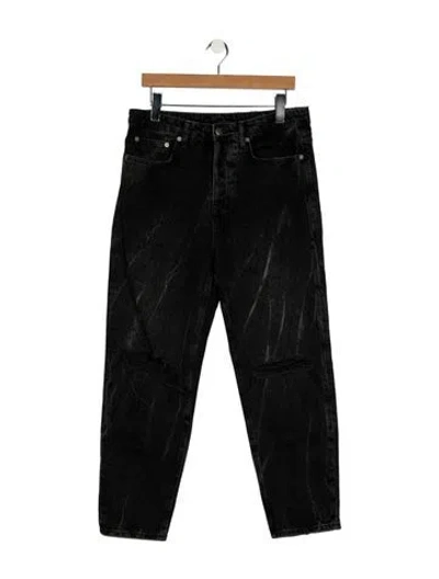 Pre-owned Ksubi Straight-leg Jeans In Black