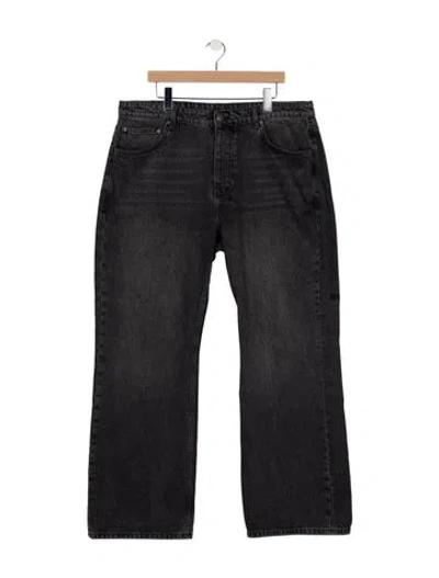 Pre-owned Ksubi Straight-leg Jeans In Black