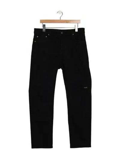 Pre-owned Ksubi Straight-leg Jeans In Black