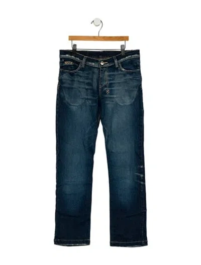 Pre-owned Ksubi Straight-leg Jeans In Blue