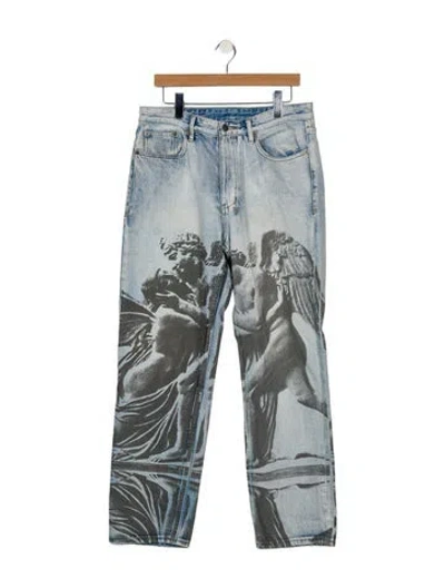 Pre-owned Ksubi Straight-leg Jeans In Blue