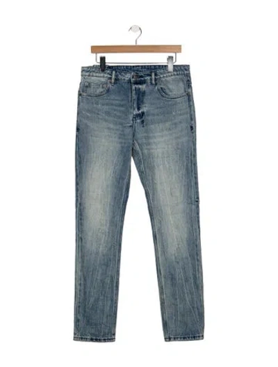 Pre-owned Ksubi Straight-leg Jeans In Blue