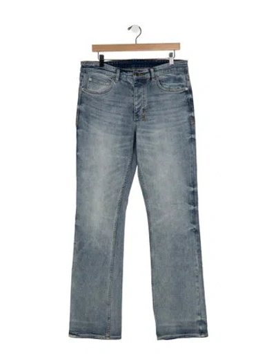 Pre-owned Ksubi Straight-leg Jeans In Blue