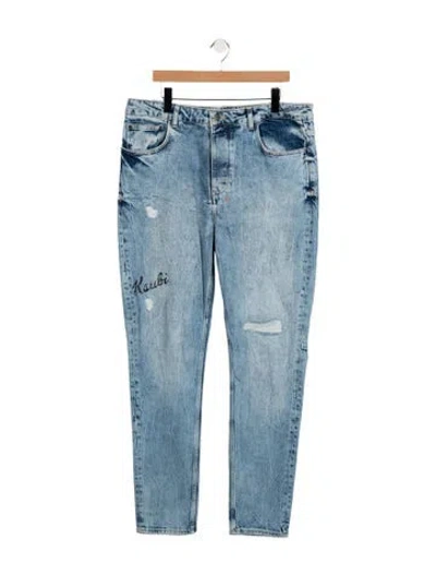 Pre-owned Ksubi Straight-leg Jeans In Blue
