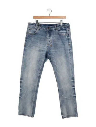 Pre-owned Ksubi Straight-leg Jeans In Blue