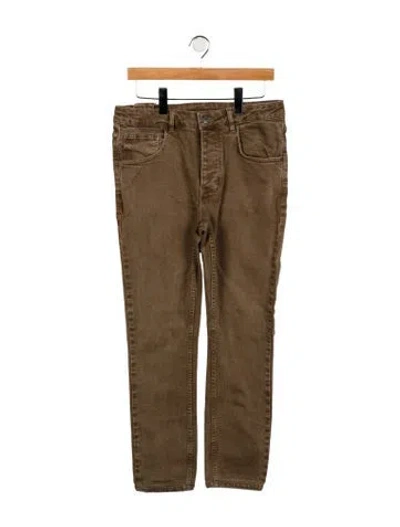 Pre-owned Ksubi Straight-leg Jeans In Brown