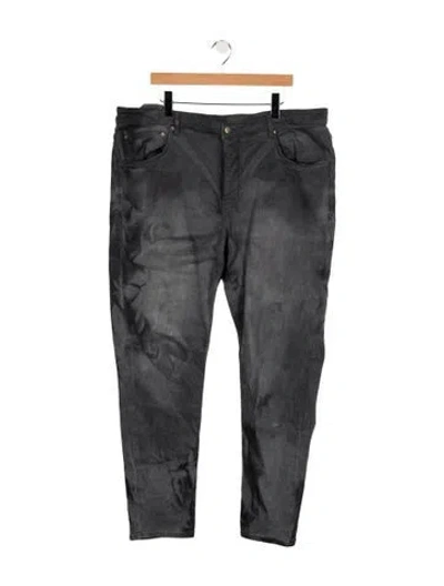 Pre-owned Ksubi Straight-leg Jeans In Gray
