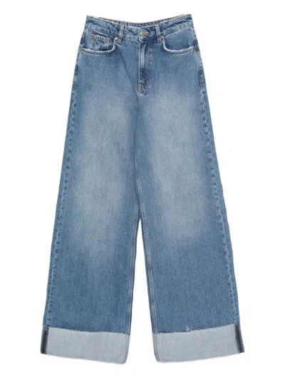 Ksubi Strider Tidal Cuffed Jeans In Blue