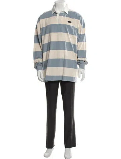 Pre-owned Ksubi Striped Collar Polo Shirt W/ Tags In Multi