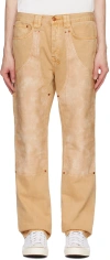 Ksubi Tan Anti K Standoff Jeans In Tan
