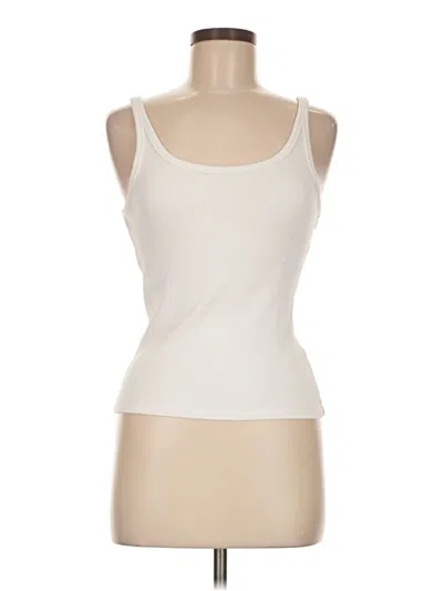 Pre-owned Ksubi Tank Top Ivory Strapless Neckline Tops In White