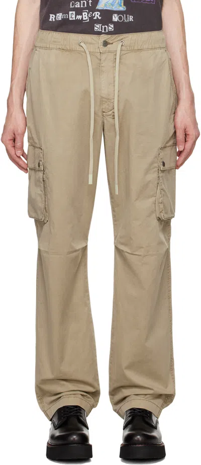 Ksubi Taupe Krush Cargo Pants In Tan