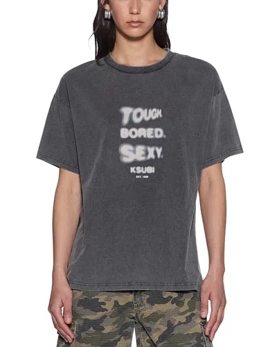 Ksubi Tbs Bleach Oh G Tee In Gray