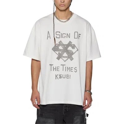 Ksubi The Sign Ekcess Graphic T-shirt In White