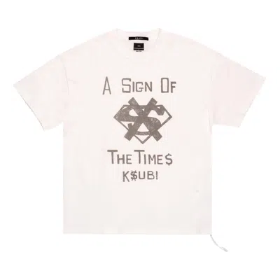 Pre-owned Ksubi The Sign Ekcess T-shirt 'antique White' | Men's Size Xl