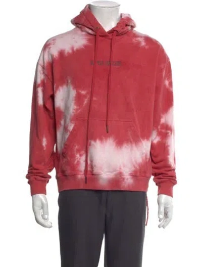 Pre-owned Ksubi Tie-dye Print Crew Neck Hoodie In Red