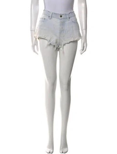 Pre-owned Ksubi Tie-dye Print Mini Shorts In Blue