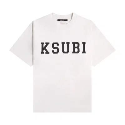 Pre-owned Ksubi Touchdown Ekcess Short-sleeve Tee 'vintage White' | Men's Size L