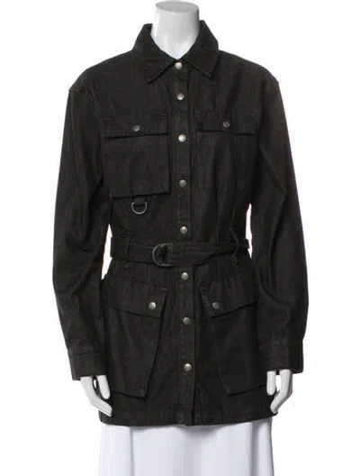 Pre-owned Ksubi Trench Coat In Black