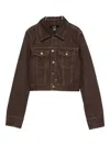 Ksubi Trucker Denim Jacket In Brown