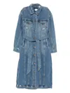 Ksubi Trucker Relik Distressed Coat In Blue