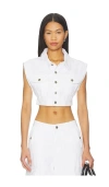 Ksubi Buttoned Trucker Vest In White