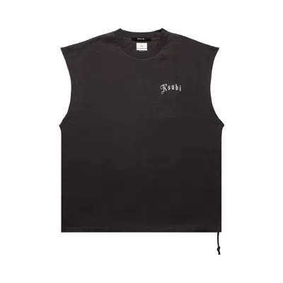 Pre-owned Ksubi Truckstop Eckess Cutoff 'faded Black' | Men's Size S
