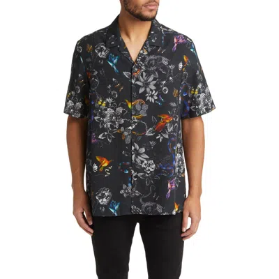 Ksubi Unearthly Resort Camp Shirt In Black