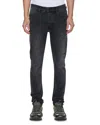 Ksubi Van Winkle 3rd Degree Black 99 Skinny Fit Jeans, Charcoal In Gray