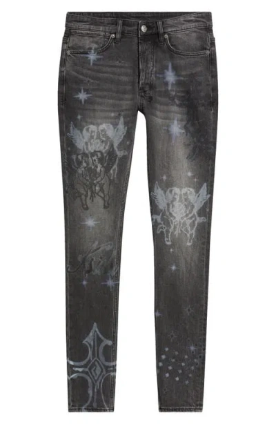 Ksubi Van Winkle Axl Cherub Skinny Jeans In Gray