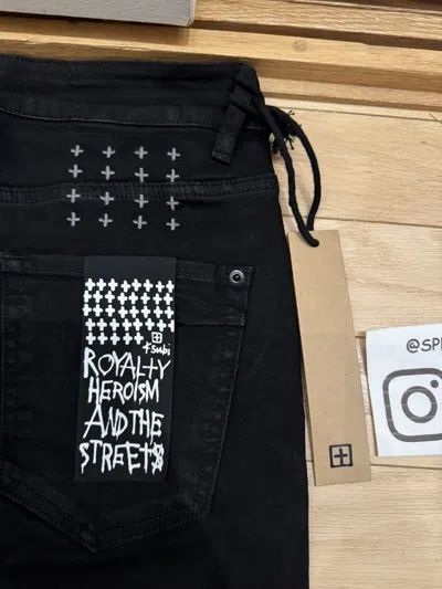 Pre-owned Ksubi Van Winkle Black Rebel Size 29