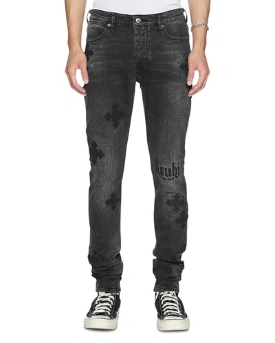 Ksubi Van Winkle Blakk Metal Skinny Fit Jeans In Black