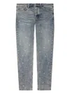 Ksubi Van Winkle Cross-embellished Denim Jeans In Blue